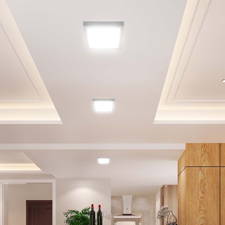 Φωτιστικό οροφής LED LED/6W/230V 4000K 12x12 cm λευκό