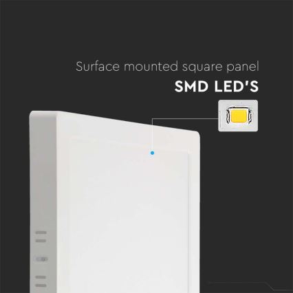 Φωτιστικό οροφής LED LED/6W/230V 4000K 12x12 cm λευκό