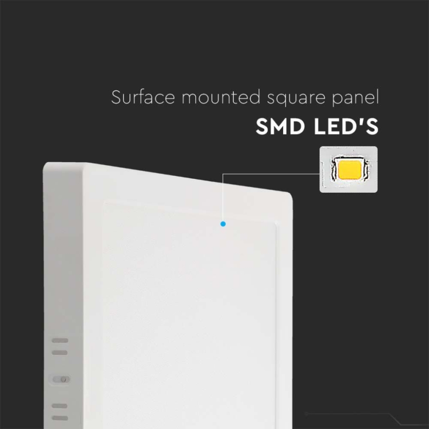 Φωτιστικό οροφής LED LED/6W/230V 4000K 12x12 cm λευκό