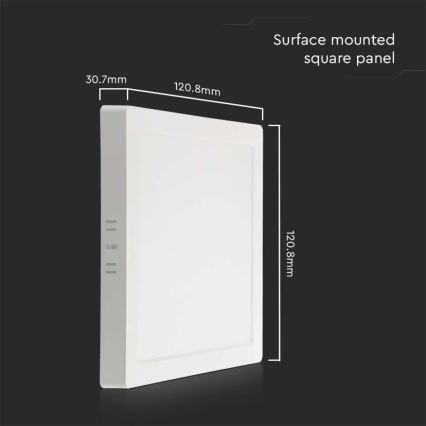 Φωτιστικό οροφής LED LED/6W/230V 4000K 12x12 cm λευκό