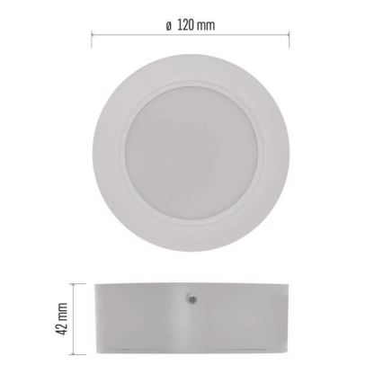 Φωτιστικό οροφής LED LED/9W/230V διάμετρος 12 cm λευκό