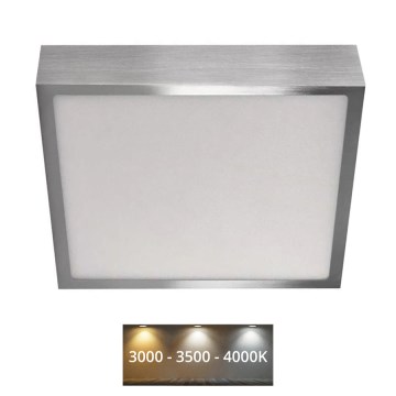 Φωτιστικό οροφής LED NEXXO LED/21W/230 3000/3500/4000K 22,5x22,5 cm ματ χρώμιο