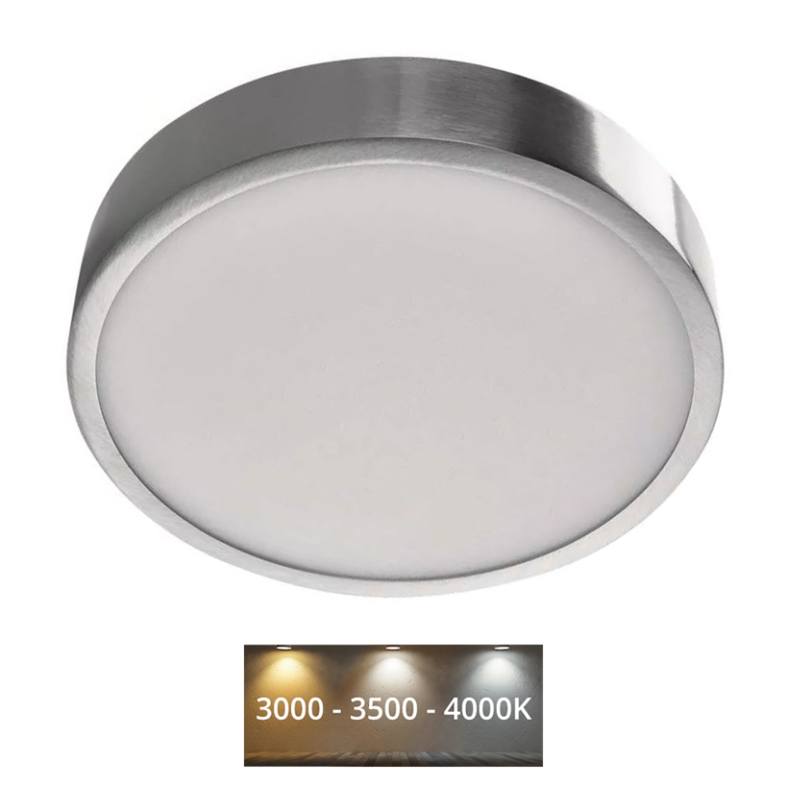 Φωτιστικό οροφής LED NEXXO LED/21W/230V 3000/3500/4000K διάμετρος 22,5 cm γυαλιστερό χρώμιο