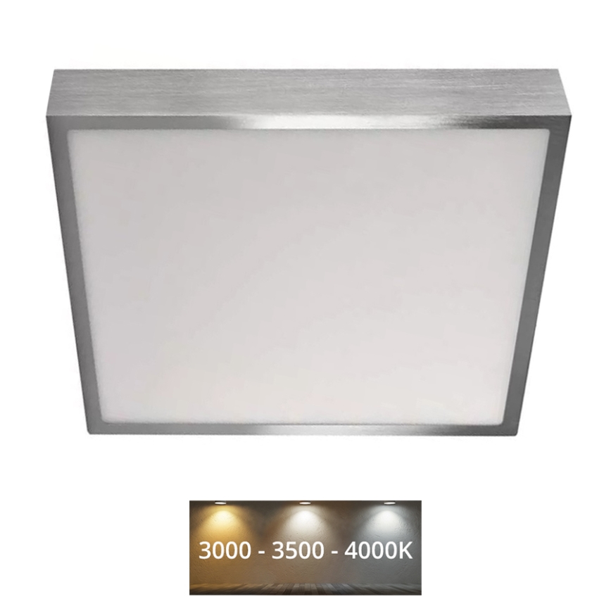 Φωτιστικό οροφής LED NEXXO LED/28,5W/230V 3000/3500/4000K 30x30 cm ματ χρώμιο