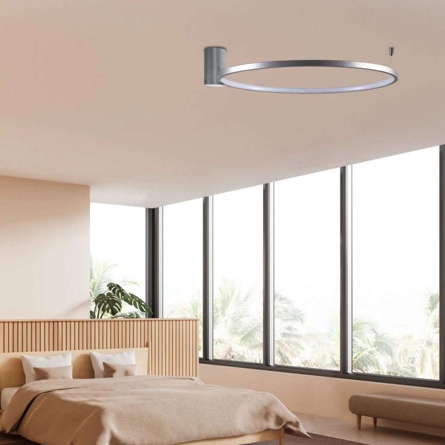 Φωτιστικό οροφής LED NOEMI LED/20W/230V 4000K διάμετρος 50 cm ματ χρώμιο