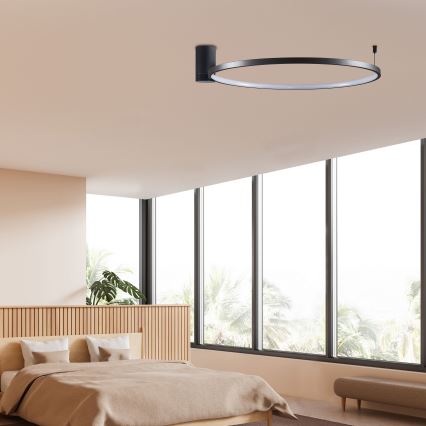 Φωτιστικό οροφής LED NOEMI LED/20W/230V 4000K διάμετρος 50 cm μαύρο