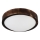 Φωτιστικό οροφής LED OAK SLIM LED/20W/230V 4000K διάμ. 27 cm βελανιδιά/σκούρο καφέ