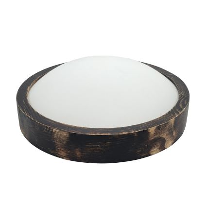 Φωτιστικό οροφής LED OAK SLIM LED/20W/230V 4000K διάμ. 27 cm βελανιδιά/σκούρο καφέ