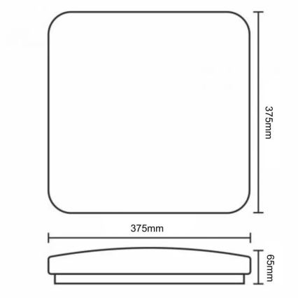 LED Dimmable φωτιστικό οροφής OPAL LED/36W/230V 3000-6500K + τηλεχειριστήριο