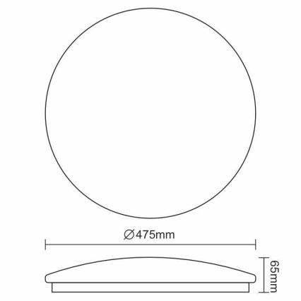 Φωτιστικό οροφής LED OPAL LED/48W/230V 4000K