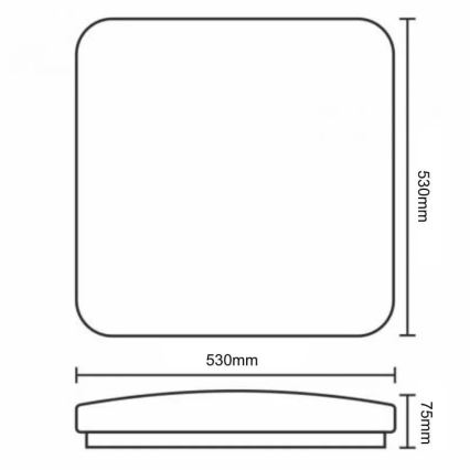 LED Dimmable φωτιστικό οροφής OPAL LED/60W/230V 3000-6500K + τηλεχειριστήριο