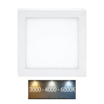 Φωτιστικό οροφής LED RAFA LED/18W/230V 3000/4000/6000K 22x22 cm λευκό