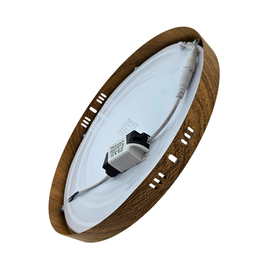 Φωτιστικό οροφής LED RING LED/24W/230V 4200K διάμετρος 28,5 cm καφέ
