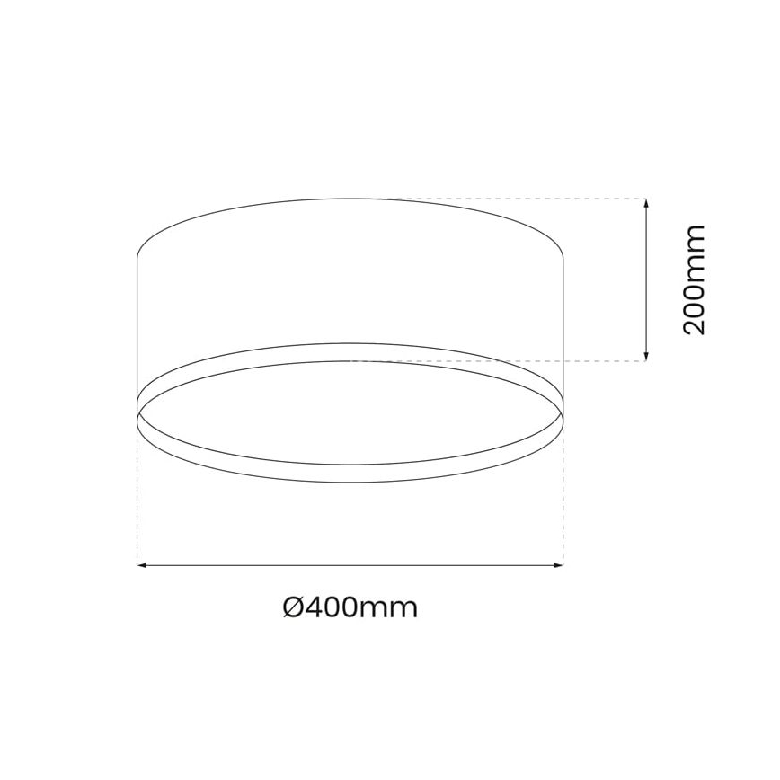 Φωτιστικό οροφής LED RONDO LED/18W/230V μαύρο