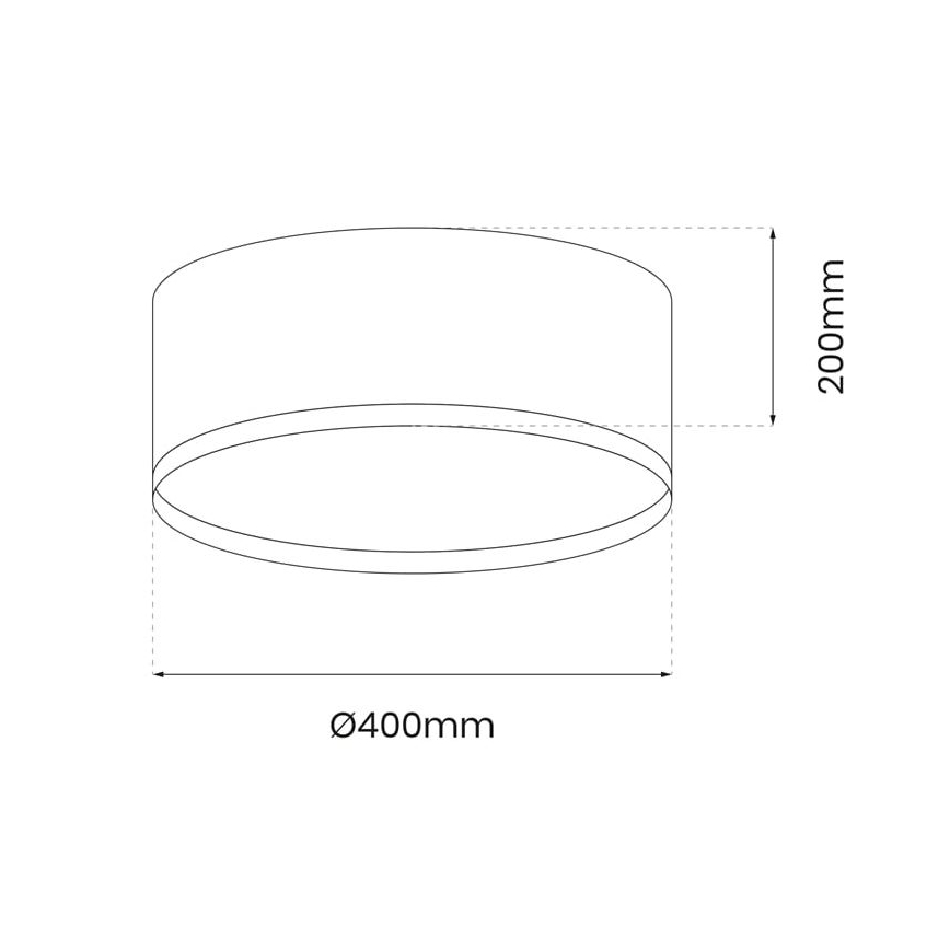 Φωτιστικό οροφής LED RONDO LED/18W/230V πράσινο