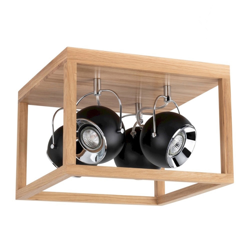 Φωτιστικό οροφής LED ROY 4xGU10/5W/230V ματ δρυς