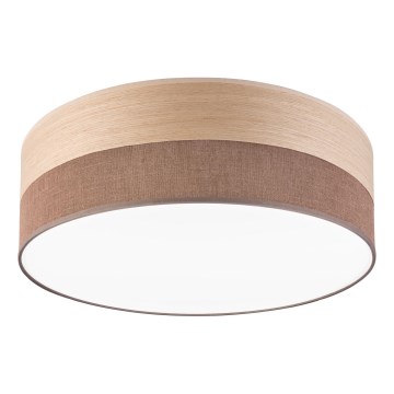 Φωτιστικό οροφής LED SIRJA WOOD LED/36W/230V διάμετρος 45 cm καφέ/δρυς