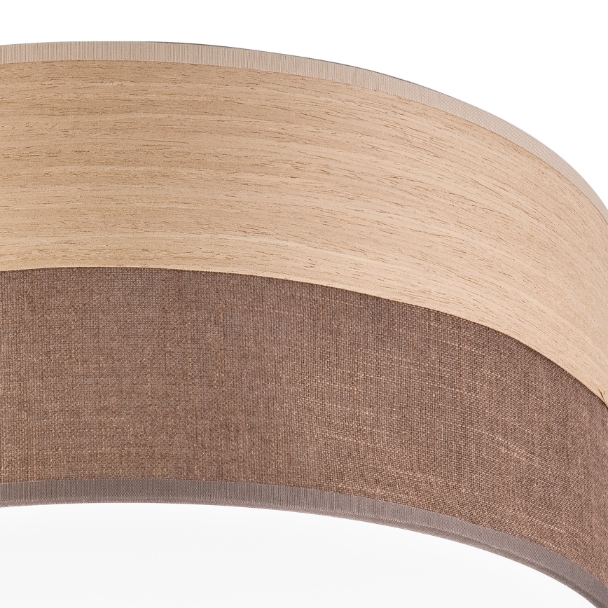 Φωτιστικό οροφής LED SIRJA WOOD LED/36W/230V διάμετρος 45 cm καφέ/δρυς