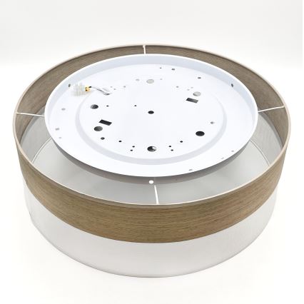 Φωτιστικό οροφής LED SIRJA WOOD LED/36W/230V διάμετρος 45 cm λευκό/δρυς
