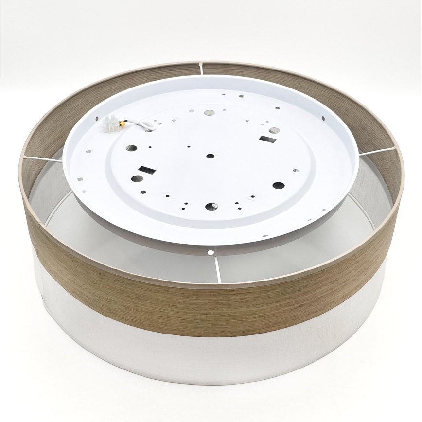 Φωτιστικό οροφής LED SIRJA WOOD LED/36W/230V διάμετρος 45 cm λευκό/δρυς
