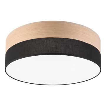 Φωτιστικό οροφής LED SIRJA WOOD LED/36W/230V διάμετρος 45 cm μαύρο/δρυς