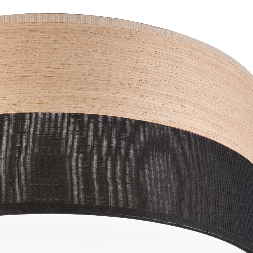 Φωτιστικό οροφής LED SIRJA WOOD LED/36W/230V διάμετρος 45 cm μαύρο/δρυς