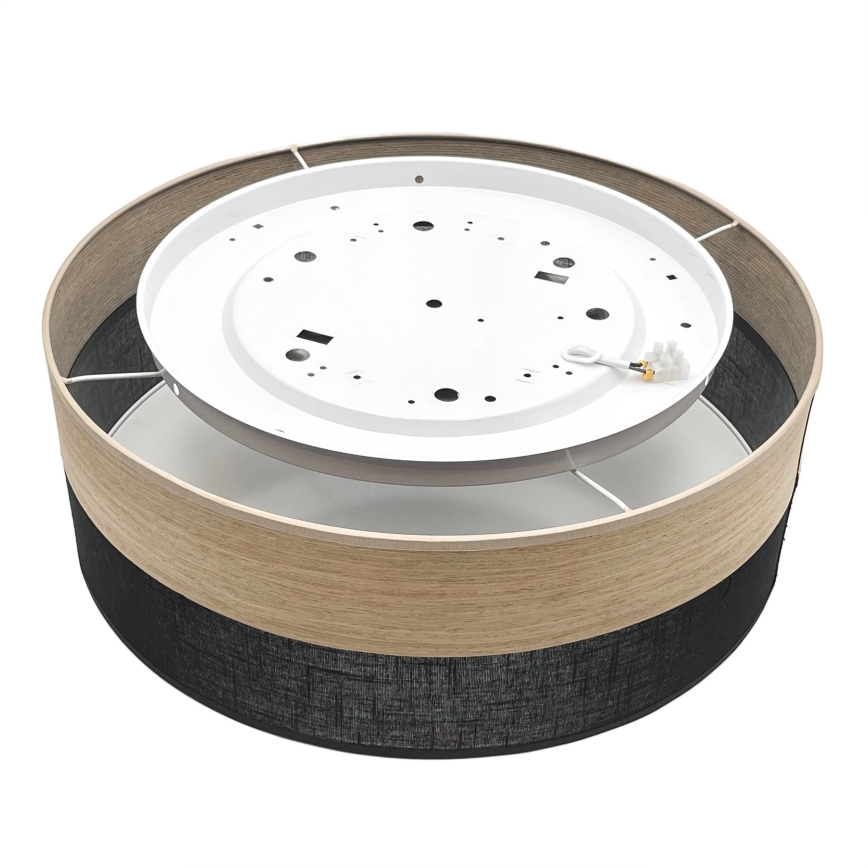 Φωτιστικό οροφής LED SIRJA WOOD LED/36W/230V διάμετρος 45 cm μαύρο/δρυς