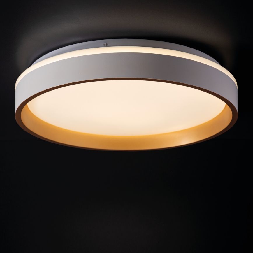 Φωτιστικό οροφής LED SOLN LED/17,5W/230V διάμετρος 38 cm λευκό/χρυσό