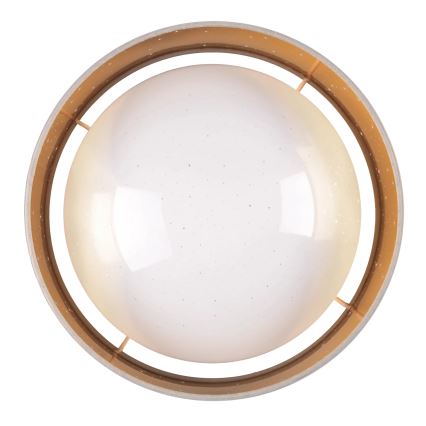 Φωτιστικό οροφής LED TULUZA LED/18W/230V διάμετρος 32 cm καφέ