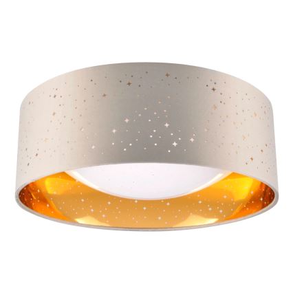 Φωτιστικό οροφής LED TULUZA LED/18W/230V διάμετρος 32 cm καφέ