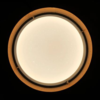 Φωτιστικό οροφής LED TULUZA LED/18W/230V διάμετρος 32 cm καφέ