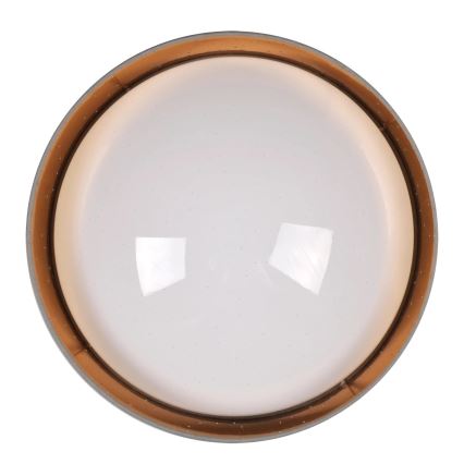 Φωτιστικό οροφής LED TULUZA LED/24W/230V διάμετρος 40 cm καφέ