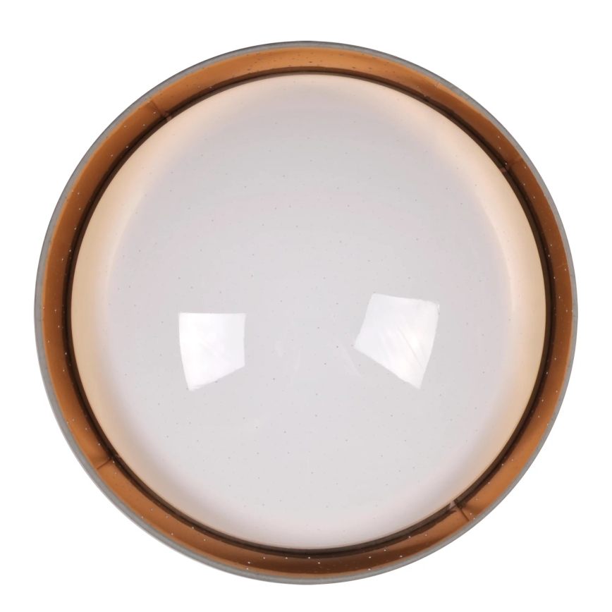 Φωτιστικό οροφής LED TULUZA LED/24W/230V διάμετρος 40 cm καφέ