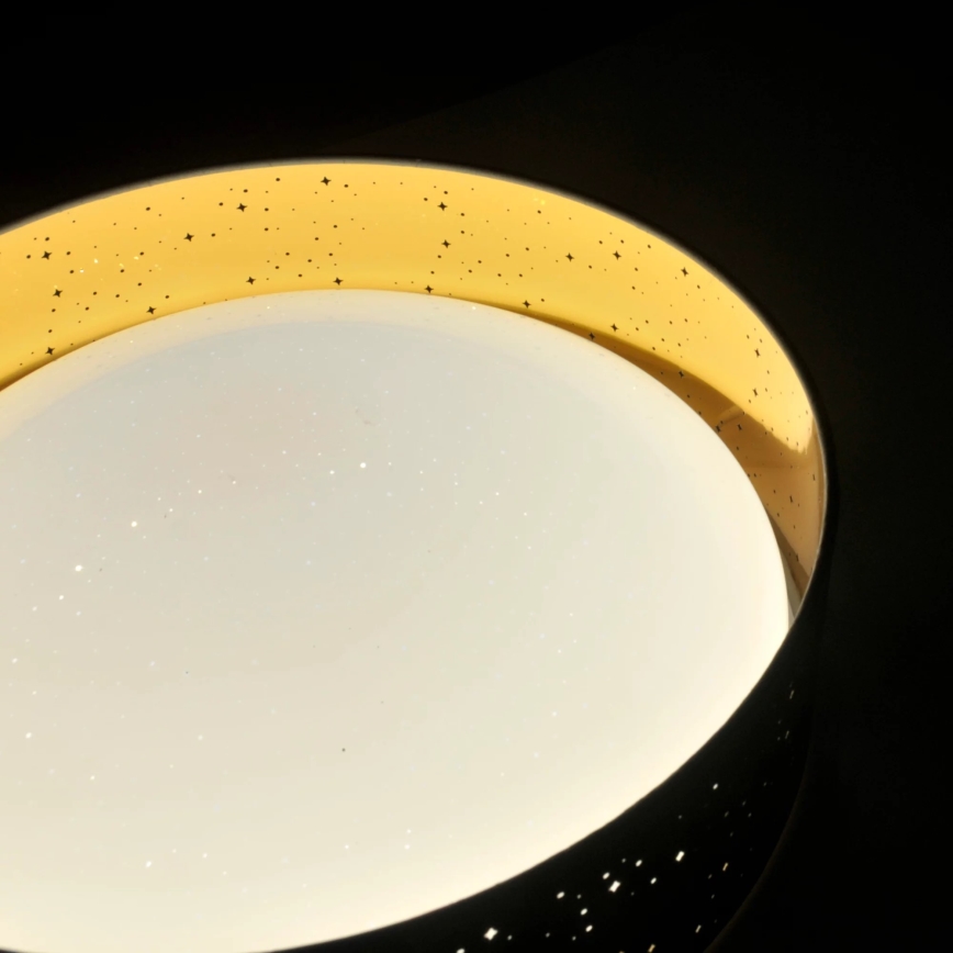 Φωτιστικό οροφής LED TULUZA LED/24W/230V διάμετρος 40 cm καφέ