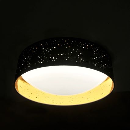 Φωτιστικό οροφής LED TULUZA LED/24W/230V διάμετρος 40 cm μαύρο