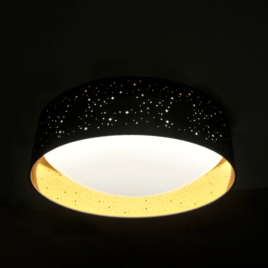 Φωτιστικό οροφής LED TULUZA LED/24W/230V διάμετρος 40 cm μαύρο
