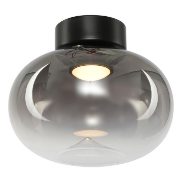 Φωτιστικό οροφής LED VASO LED/4W/230V διάμετρος 18 cm μαύρο/φιμέ