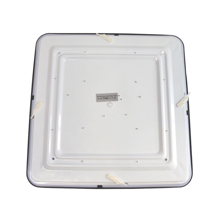 Φωτιστικό οροφής LED WILTON LED/24W/230V 37,5x37,5 cm μαύρο