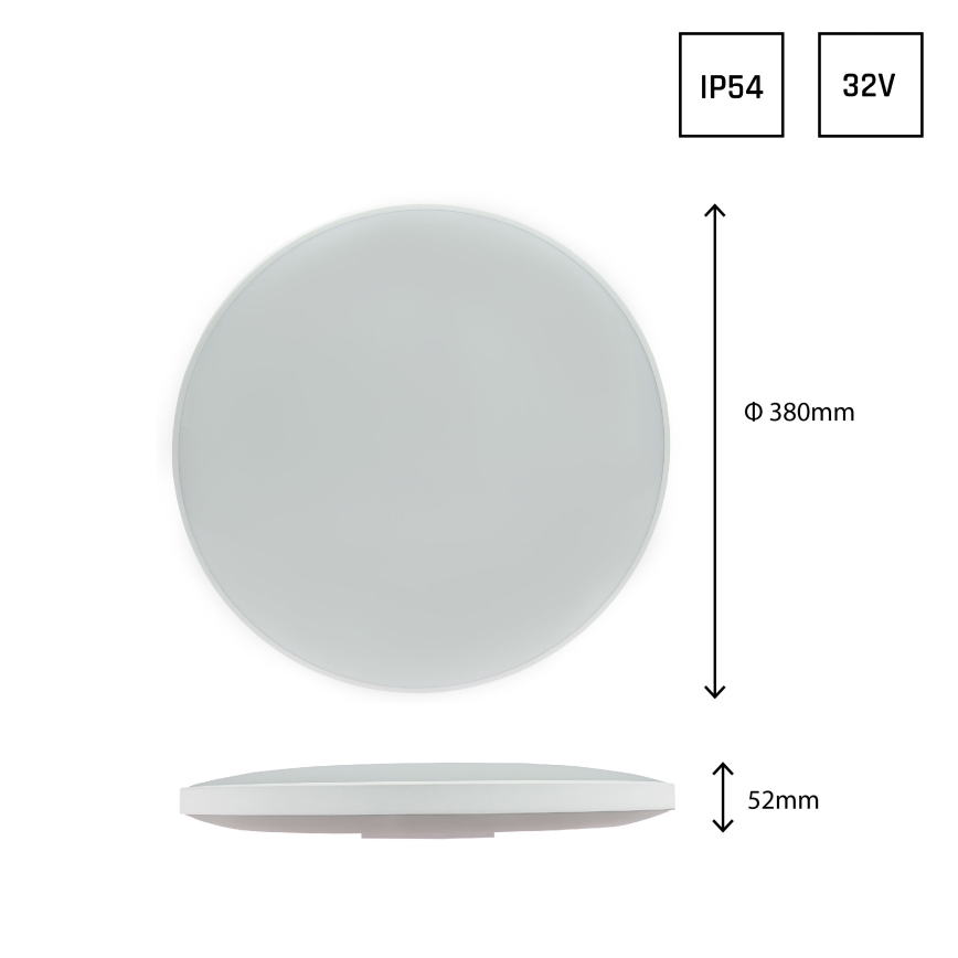 Φωτιστικό οροφής LED εξωτερικού χώρου NYMPHEA LED/32W/230V IP54 4000K