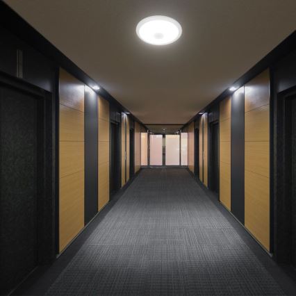 Φωτιστικό οροφής LED με αισθητήρα SAMSUNG CHIP LED/12W/230V 3000/4000/6000K διάμετρος 29 cm λευκό
