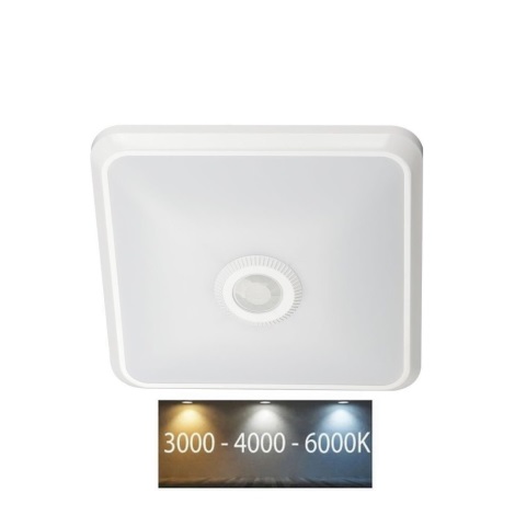 Φωτιστικό οροφής LED με αισθητήρα LED/12W/230V 3000/4000/6000K λευκό