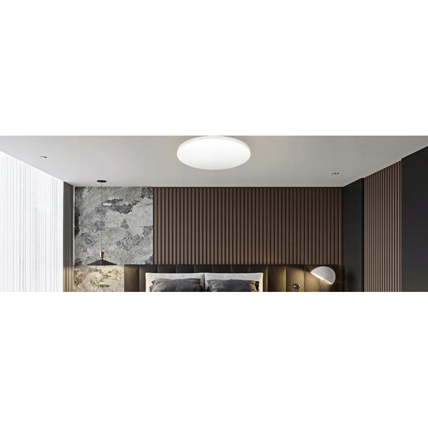 Φωτιστικό οροφής LED with motion και dusk αισθητήρας LED/24W/230V 4000K διάμετρος 32,5 cm λευκό