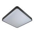 Φωτιστικό οροφής LED με αισθητήρα WILTON LED/24W/230V 37,5x37,5 cm ανθρακί