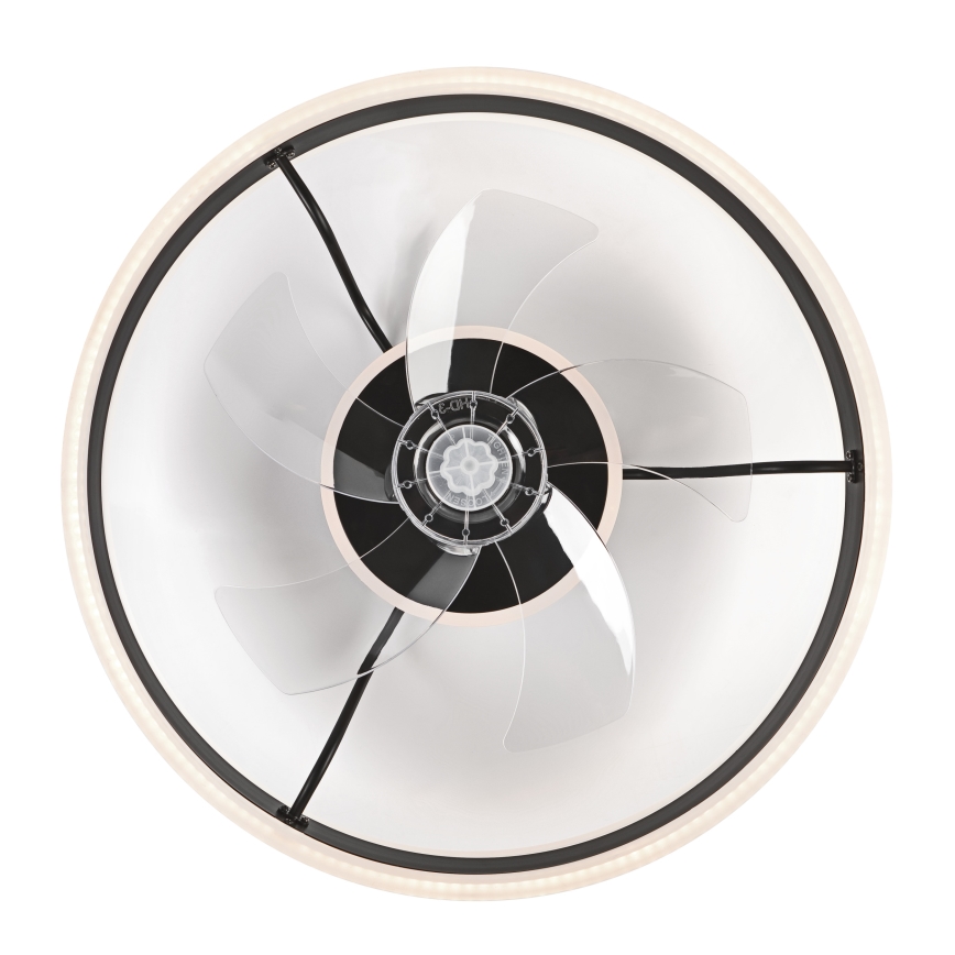 LED Φωτιστικό οροφής dimmable με ανεμιστήρα APOLLO LED/38W/230V μαύρο + τηλεχειριστήριο