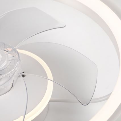 LED Φωτιστικό οροφής dimmable με ανεμιστήρα FARGO LED/37W/230V λευκό + τηλεχειριστήριο