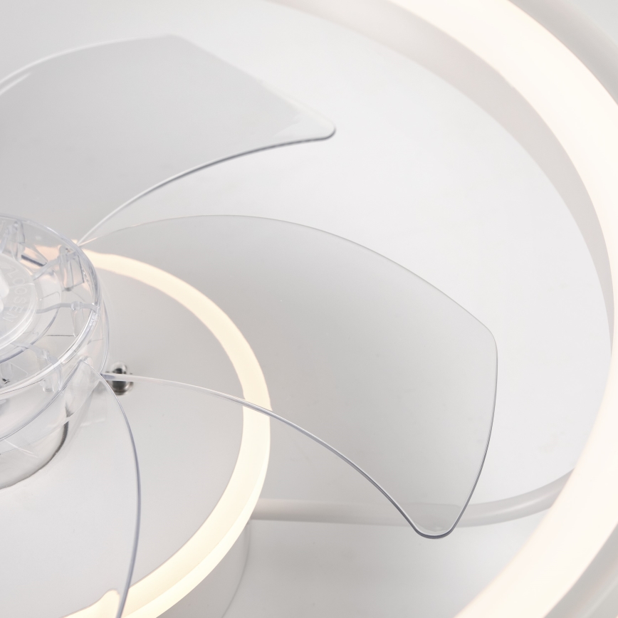 LED Φωτιστικό οροφής dimmable με ανεμιστήρα FARGO LED/37W/230V λευκό + τηλεχειριστήριο