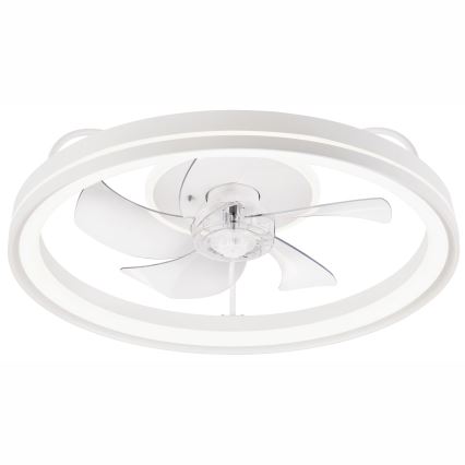 LED Φωτιστικό οροφής dimmable με ανεμιστήρα FARGO LED/37W/230V λευκό + τηλεχειριστήριο