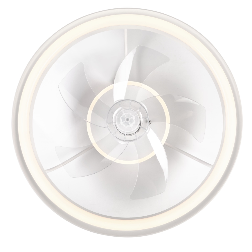 LED Φωτιστικό οροφής dimmable με ανεμιστήρα FARGO LED/37W/230V λευκό + τηλεχειριστήριο