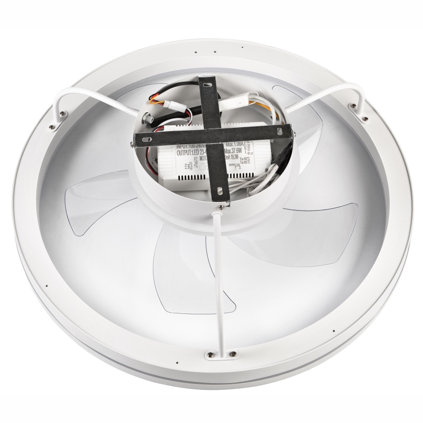 LED Φωτιστικό οροφής dimmable με ανεμιστήρα FARGO LED/37W/230V λευκό + τηλεχειριστήριο