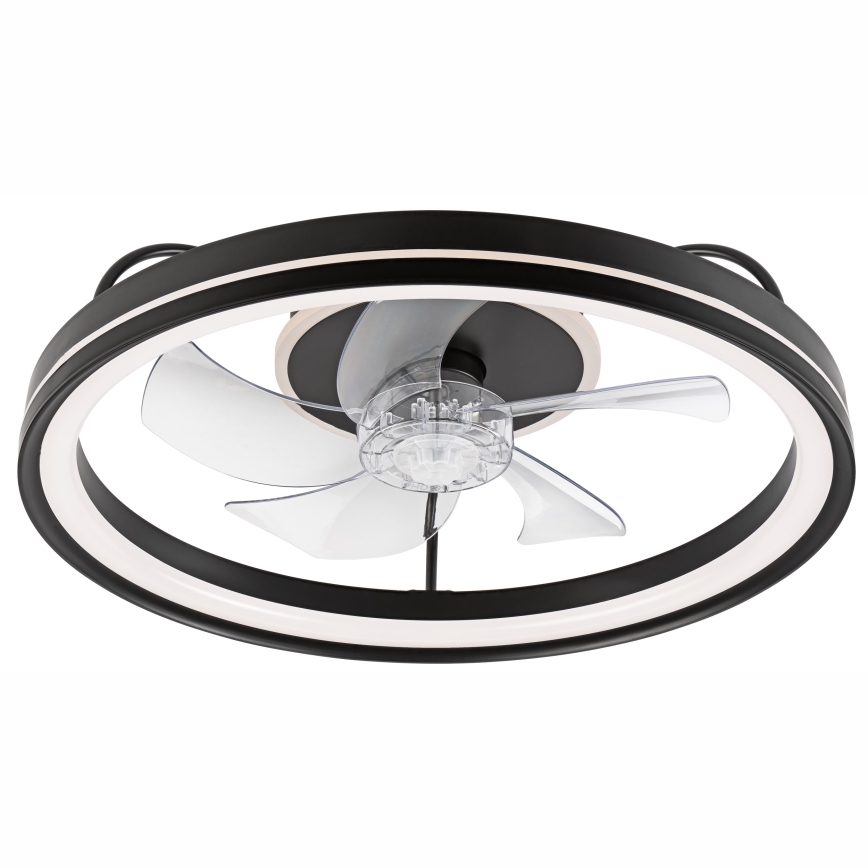 LED Φωτιστικό οροφής dimmable με ανεμιστήρα FARGO LED/37W/230V μαύρο + τηλεχειριστήριο